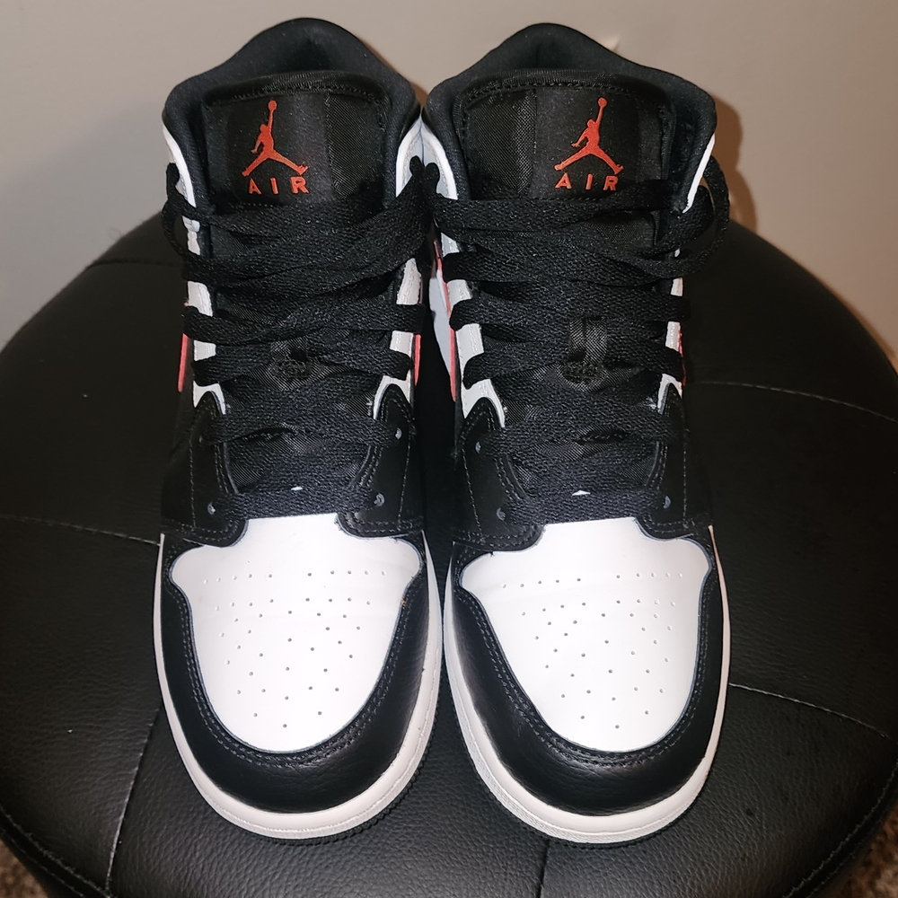 Air Jordan One Black, Red, White, and Black